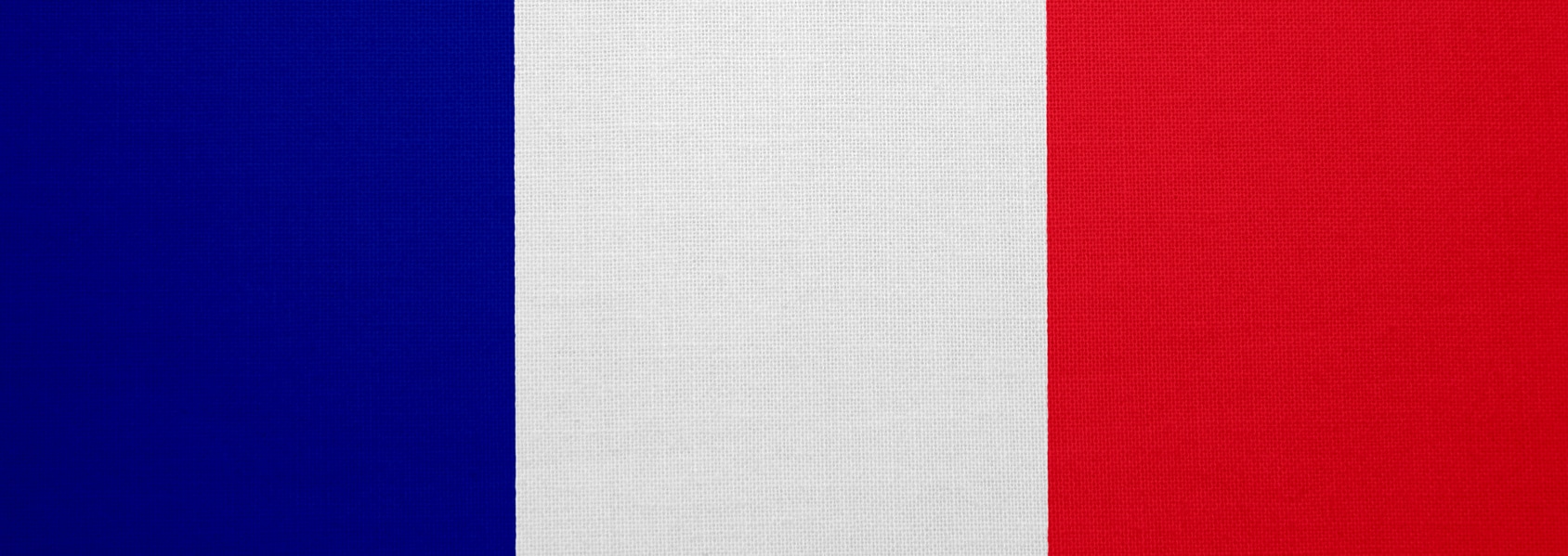 France flag with fabric texture